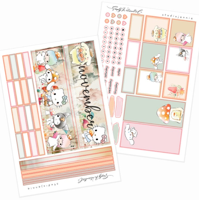 November (Forest Friends) | A5 Monthly Kit