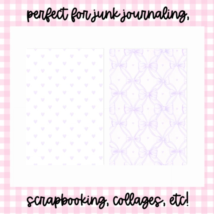 Purple Girlie | Scrapbook Papers