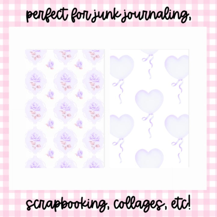 Purple Girlie | Scrapbook Papers