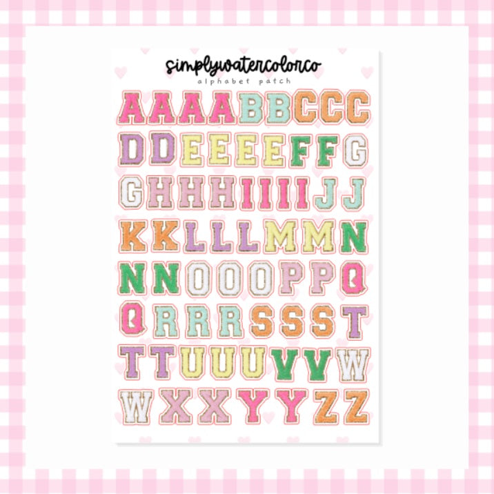 Alphabet Patch | Junk Deco