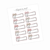 Hello Autumn | Kawaii Bow Clip Labels