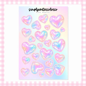 Holographic Hearts | Junk Deco
