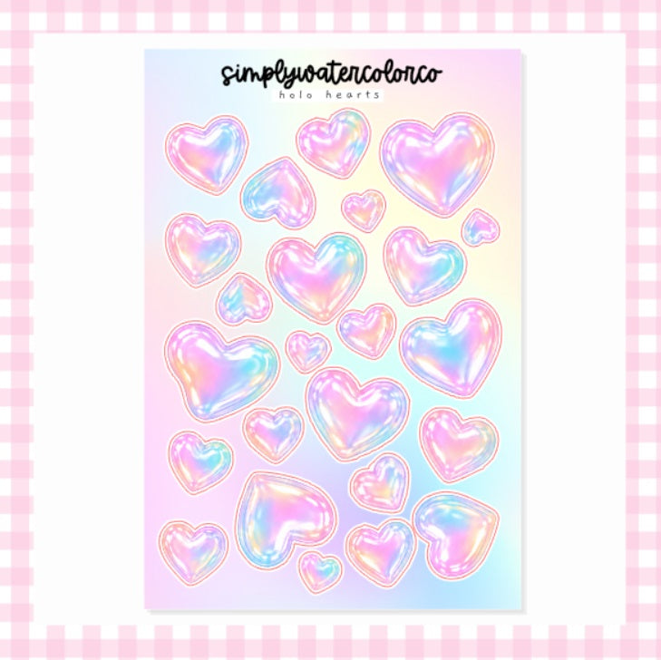 Holographic Hearts | Junk Deco