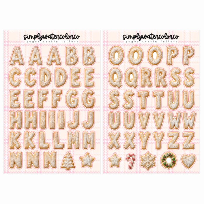 Sugar Cookie Letters | Junk Deco
