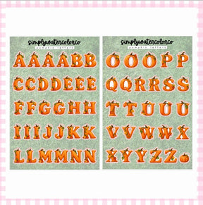 Pumpkin Letters | Junk Deco