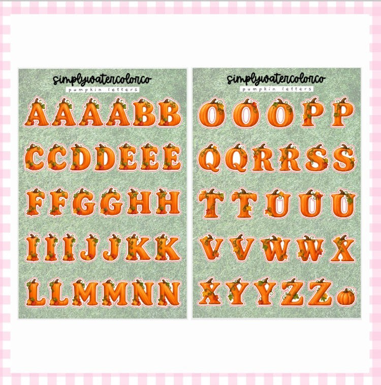 Pumpkin Letters | Junk Deco