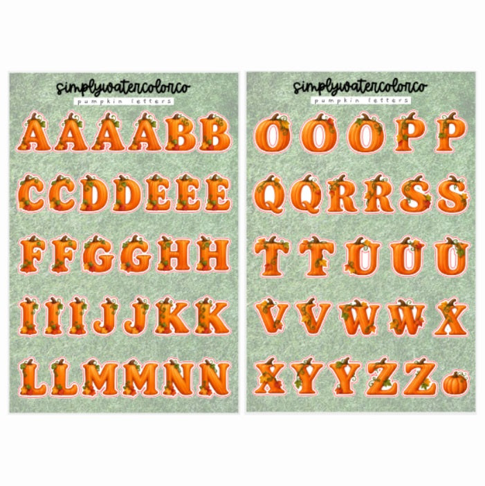 Pumpkin Letters | Junk Deco