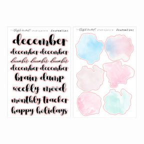 December | BUJO Monthly Kit