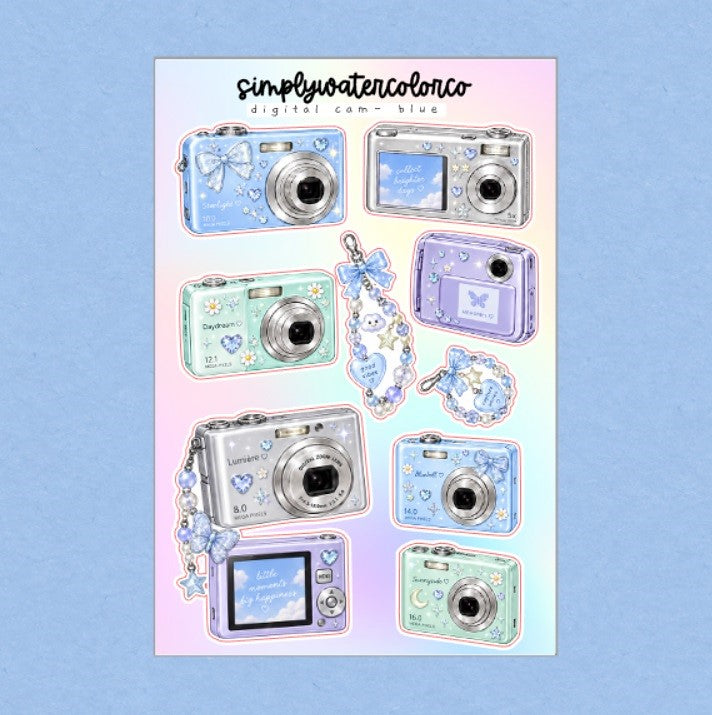 Digital Cam-Blue | Junk Deco