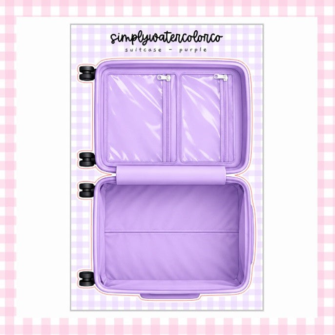 Purple Suitcase | Junk Deco