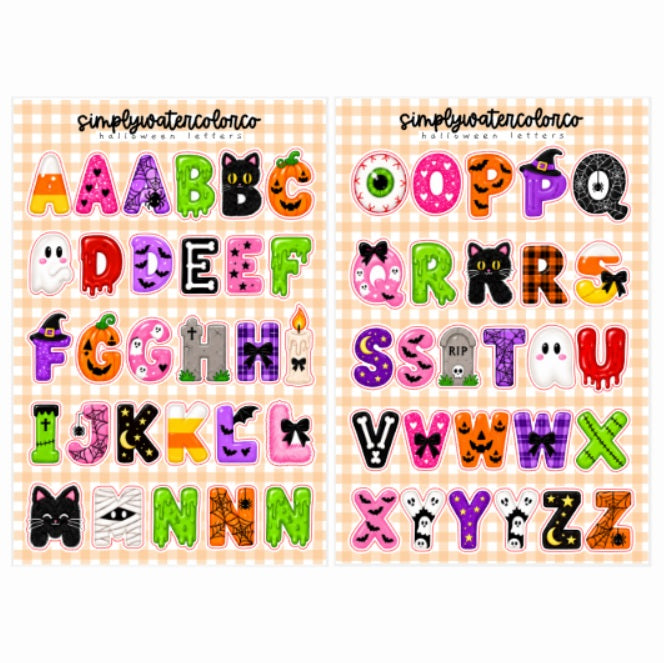 Halloween Letters | Junk Deco