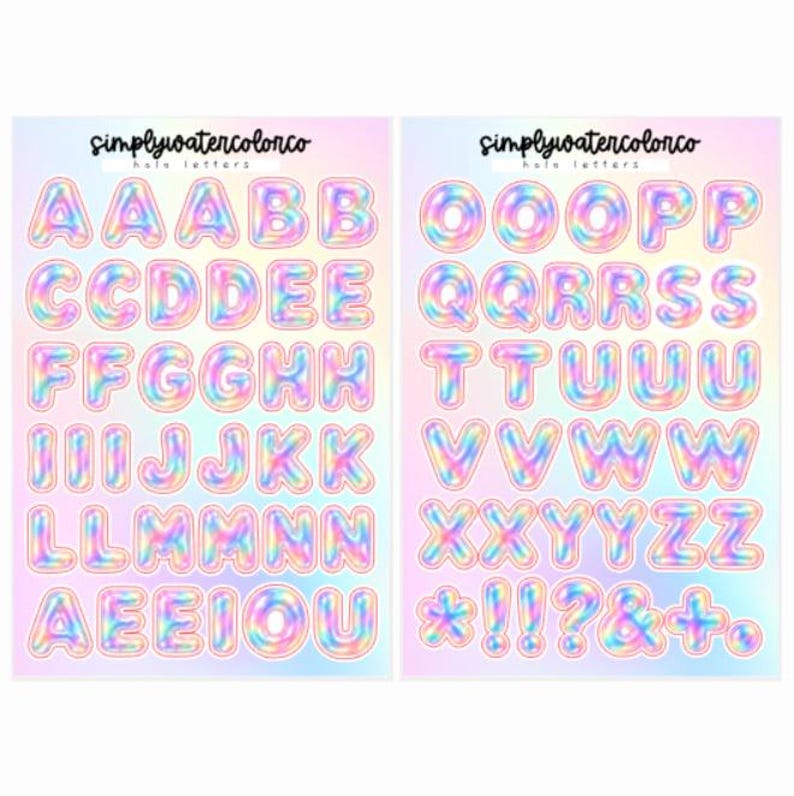 Holo Bubble Letters | Junk Deco
