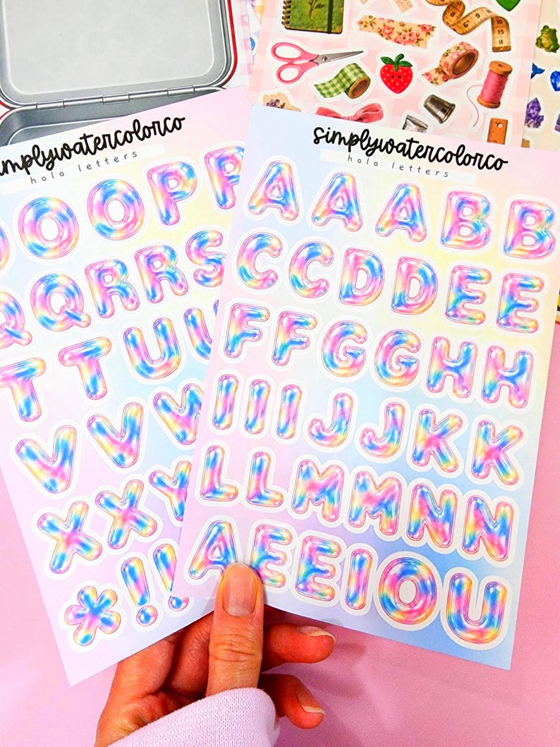 Holo Bubble Letters | Junk Deco