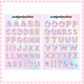 Holo Bubble Letters | Junk Deco