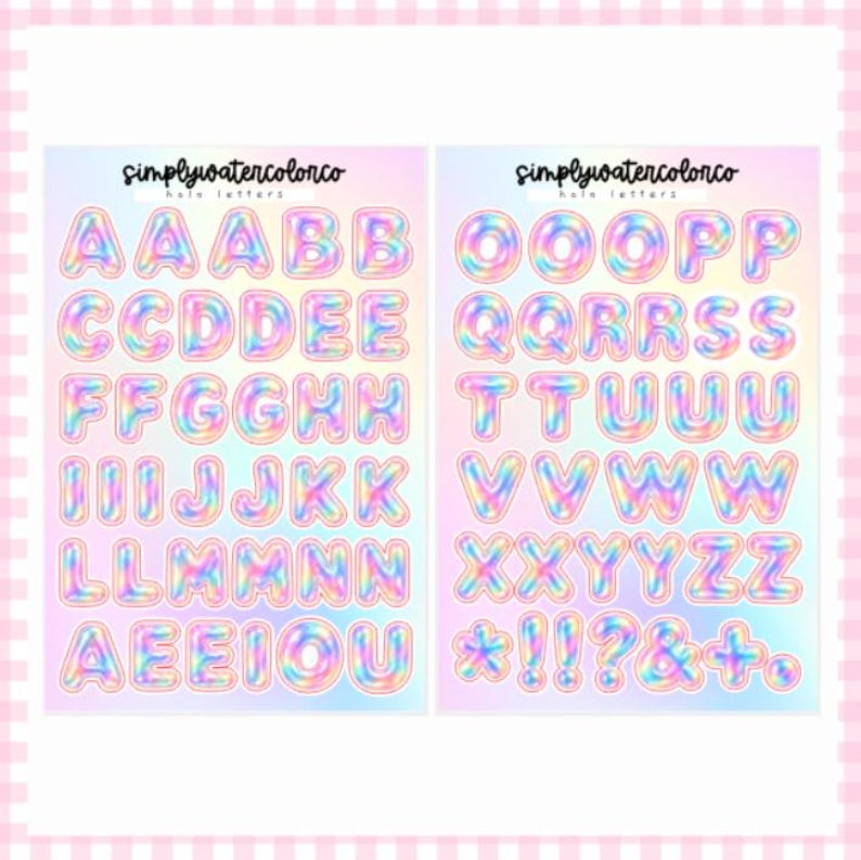 Holo Bubble Letters | Junk Deco