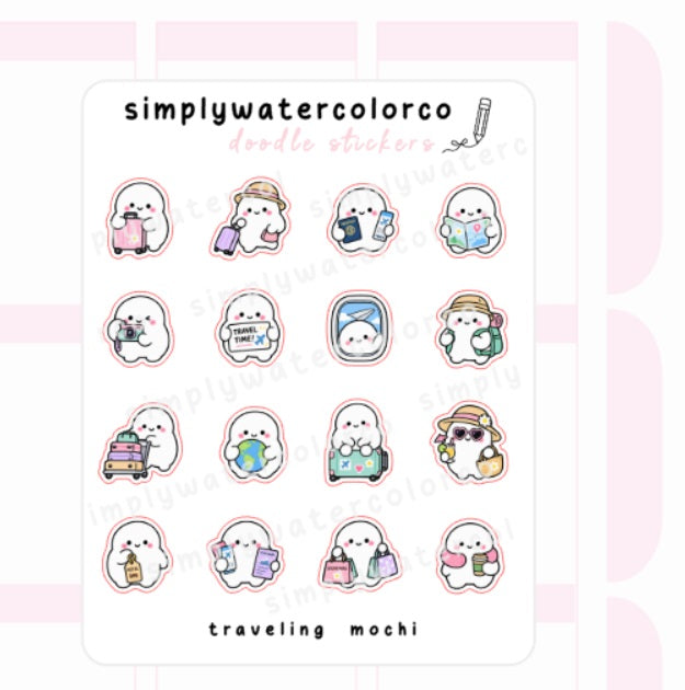 Traveling Mochi | Doodles