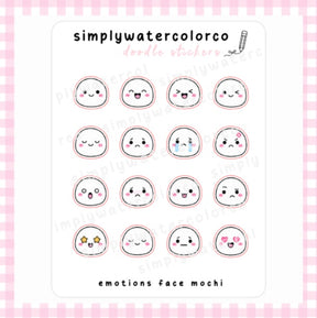 Emotions Face Mochi | Doodles