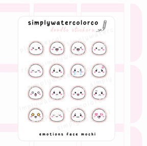 Emotions Face Mochi | Doodles
