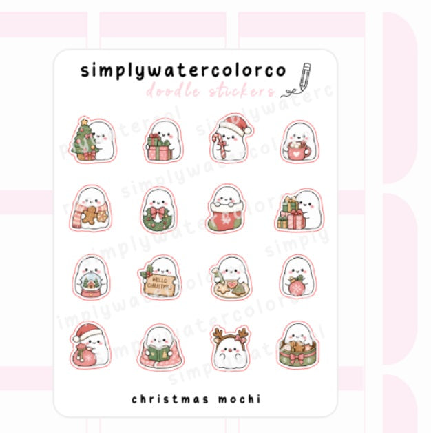 Christmas Mochi | Doodles