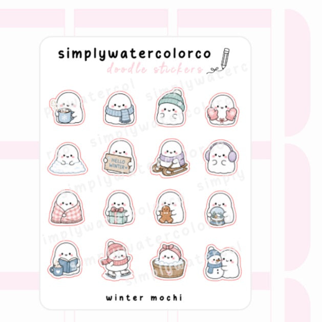 Winter Mochi | Doodles