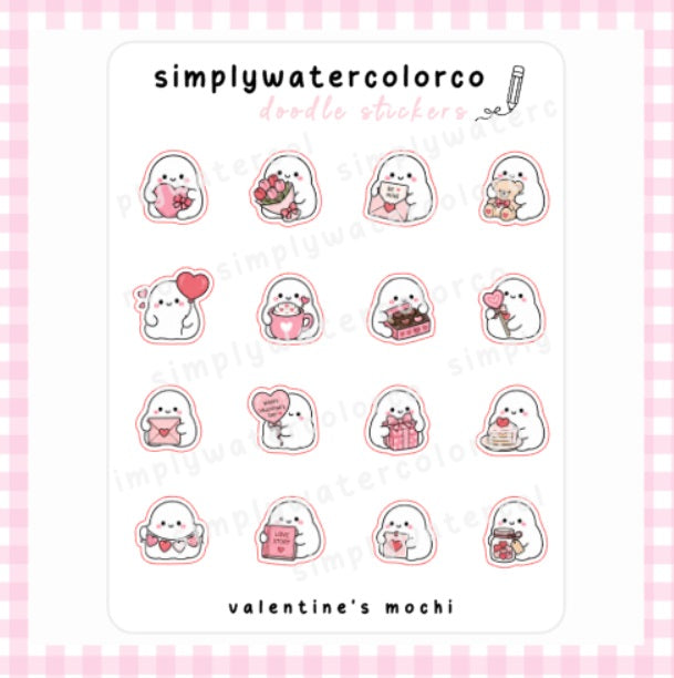 Valentine's Mochi | Doodles