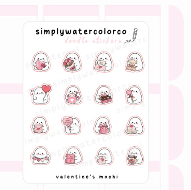 Valentine's Mochi | Doodles