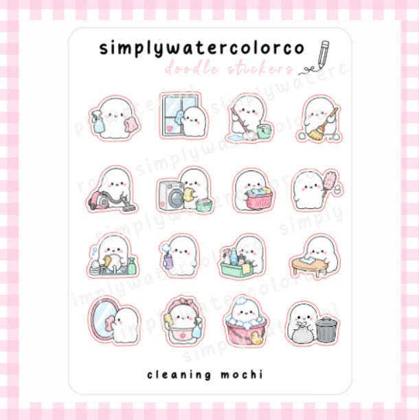 Cleaning Mochi | Doodles