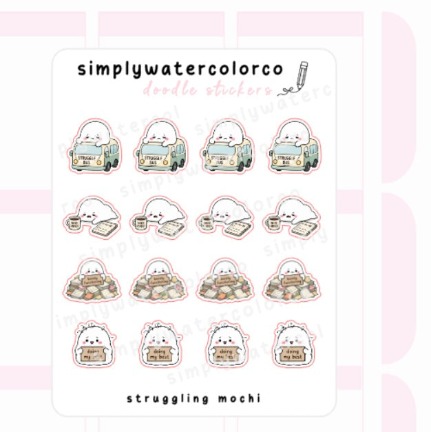Struggling Mochi | Doodles