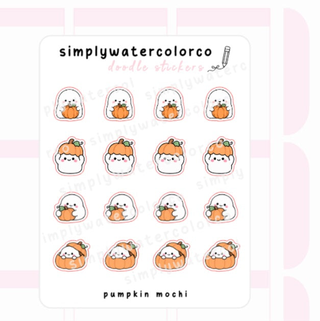 Pumpkin Mochi | Doodles