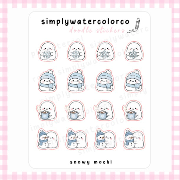 Snowy Mochi | Doodles