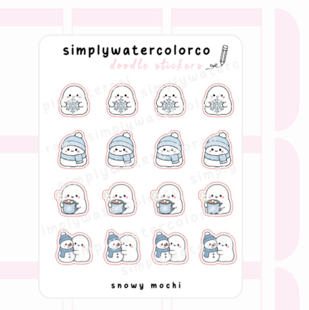 Snowy Mochi | Doodles