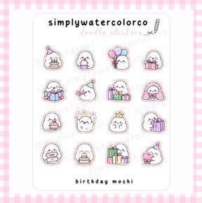 Birthday Mochi | Doodles