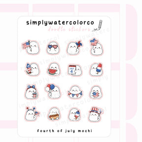 Fourth of July Mochi | Doodles