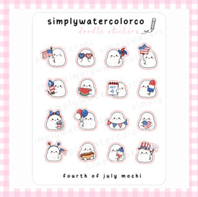 Fourth of July Mochi | Doodles