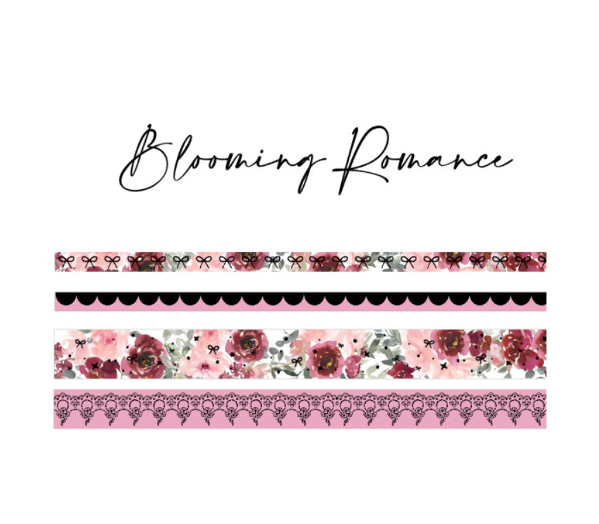 Blooming Romance Washi Tapes // Rose Gold Foil