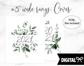 A5 Wide Rings PRINTABLE // Botanical 2021 Cover