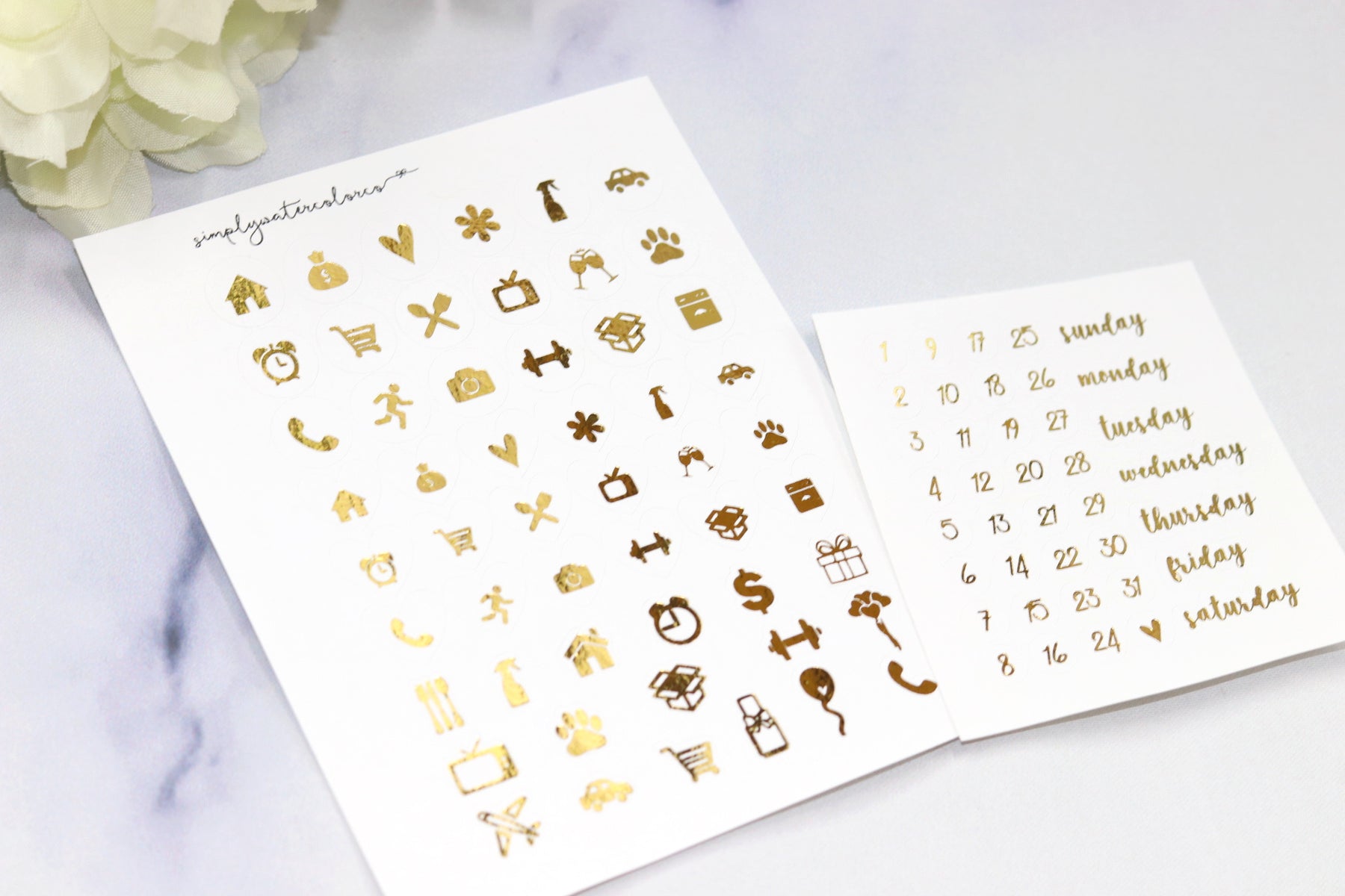 FOIL Disney Monthly Spread (Gold Foil)