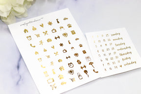 FOIL Disney Monthly Spread (Gold Foil)