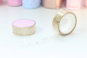 CLEAR Sprinkle (Gold, RG, Holo) // 15mm Washi Tape