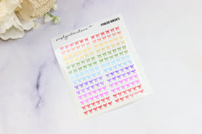 FOIL Glitter Rainbow Stickers