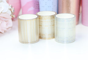 CLEAR Shimmy Washi Tape // FB Overlay 1.9in Perforated