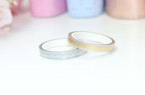 CLEAR BOW WASHI TAPE // HEADER OVERLAY 6MM PERFORATED