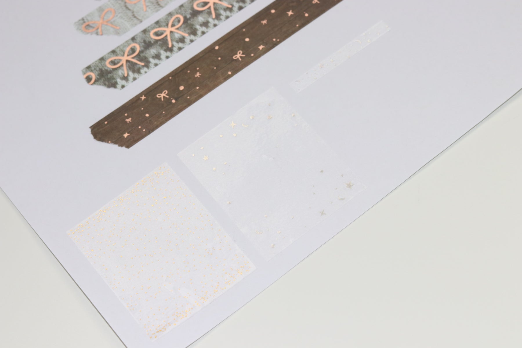 CLEAR Celestial Washi Tape // Header Overlay 6mm Perforated