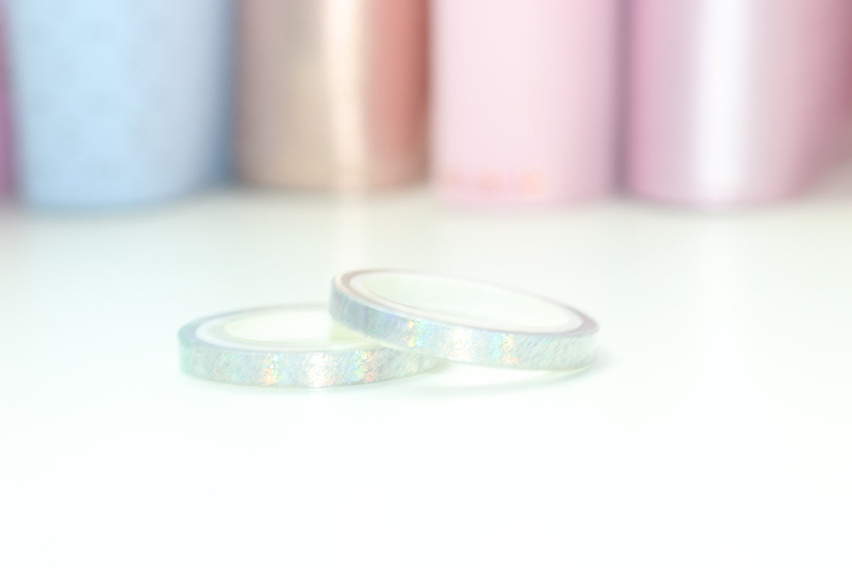 CLEAR Celestial Washi Tape // Header Overlay 6mm Perforated