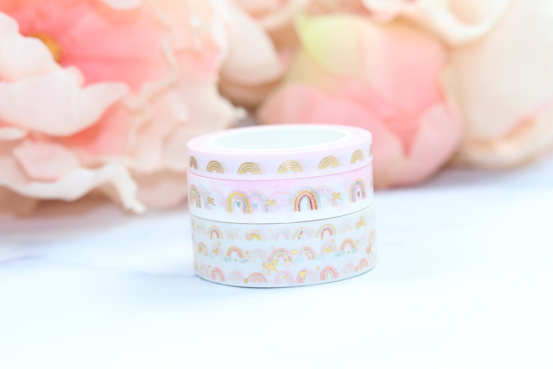 Rainbow Washi // Gold Foil