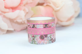 Blooming Romance Washi Tapes // Rose Gold Foil