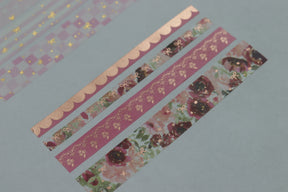 Blooming Romance Washi Tapes // Rose Gold Foil