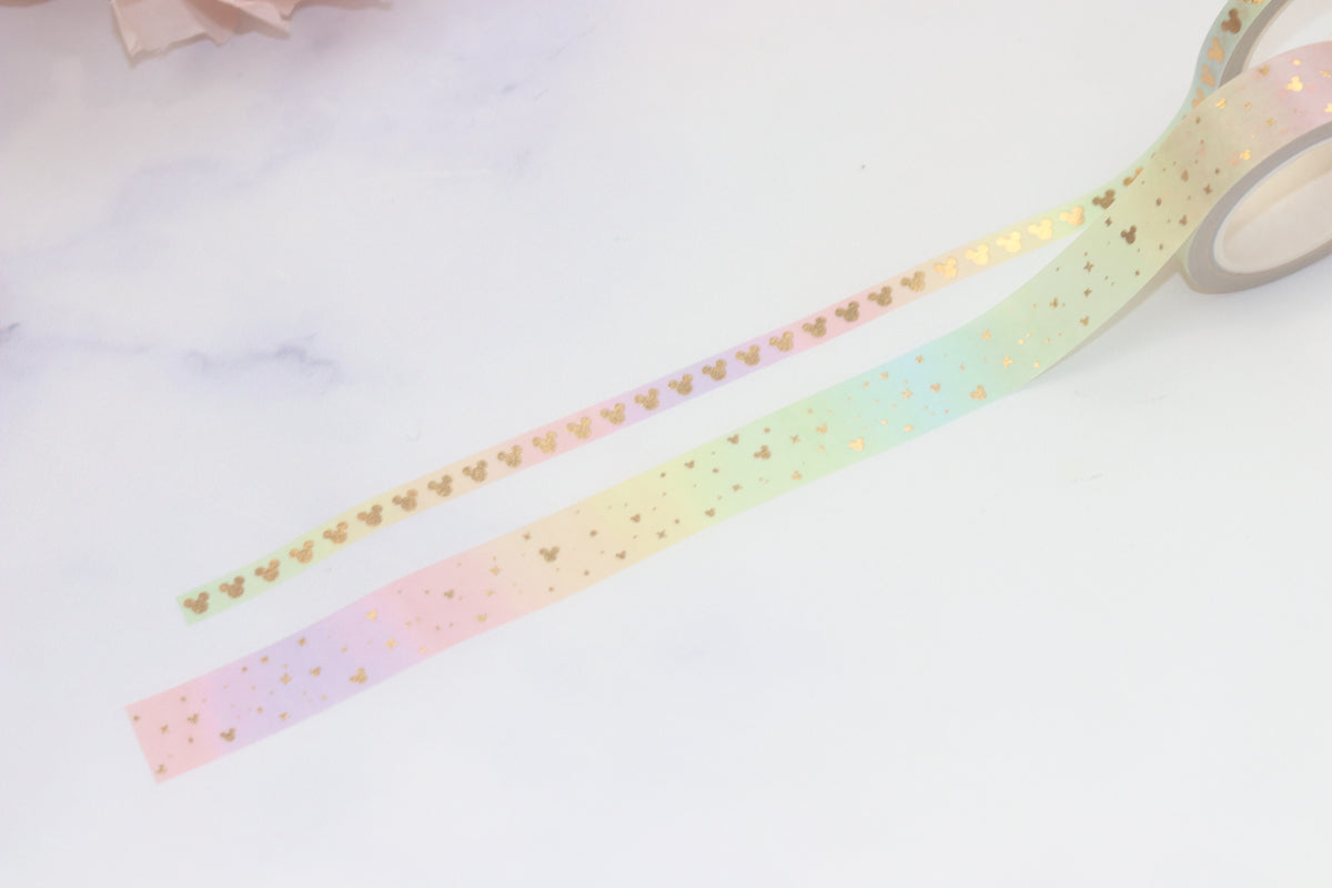 Rainbow Magic Washi Tapes // Gold Foil