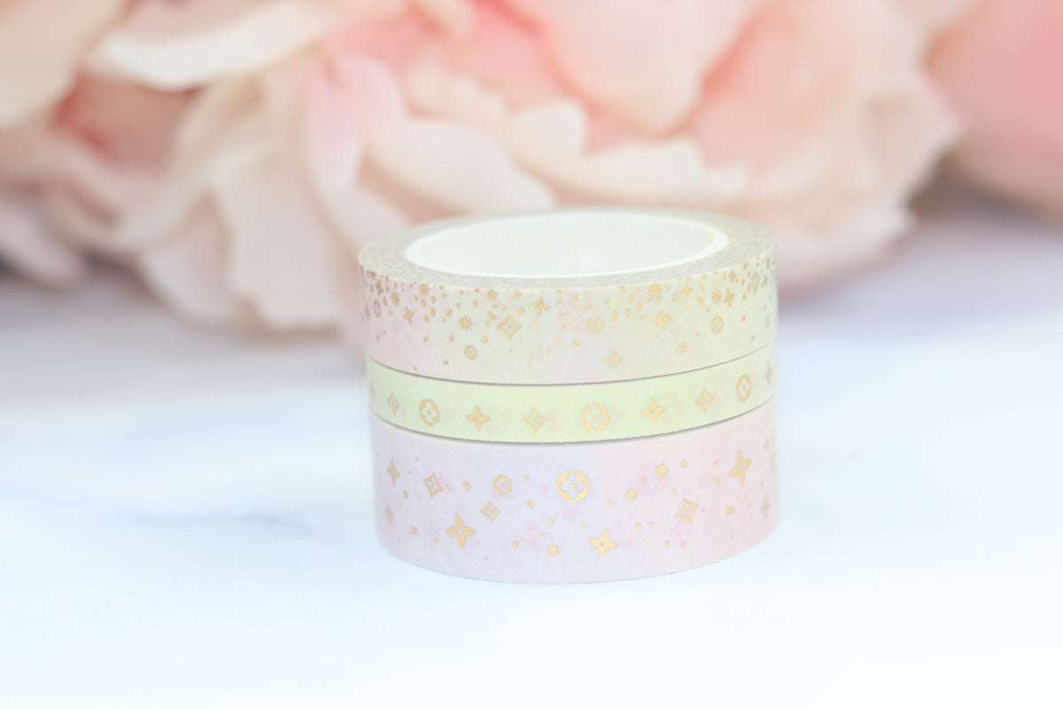 Rainbow Luxe Washi Tapes // Gold Foil