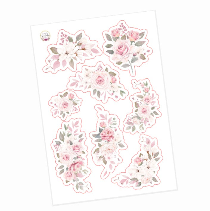 Vintage Pink Floral Deco (Large)